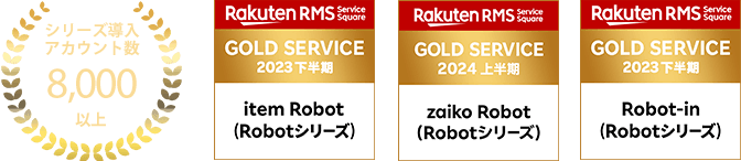 シリーズ導入アカウント数8,000、RMS Service Squareゴールドサービス認定