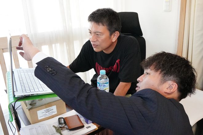 堀井様と営業担当